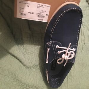 Navy loafer